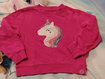 maglioncino unicorno rosa