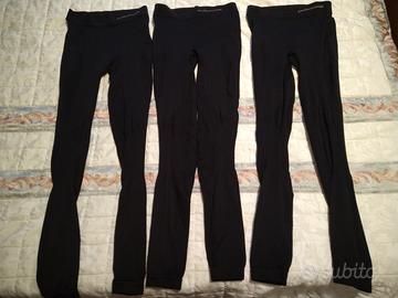 3 Pantalon calcio marca Errea aderenti termici S-M