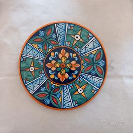 Piatto in ceramica CF Deruta dipinto a mano 20 cm