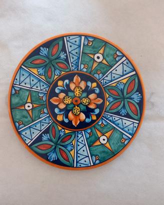 Piatto in ceramica CF Deruta dipinto a mano 20 cm