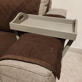 Vassoio da divano pieghevole in legno