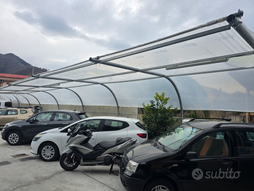 Copertura auto tettoia