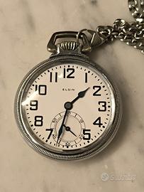 Pocket watch ELGIN B.W. RAYMOND 1928 - Railroad 
