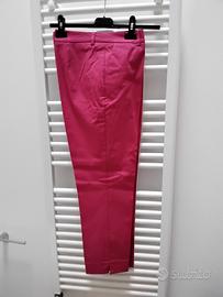 Pantaloni nuovi fucsia in cotone