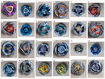 Lotto 24 Beyblade X completi e lame