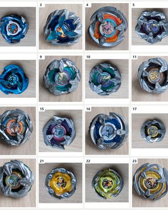 Lotto 24 Beyblade X completi e lame