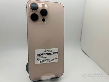 iPhone 16 Pro Max 256GB desert usato garanzia 