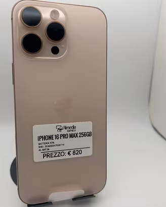 iPhone 16 Pro Max 256GB desert usato garanzia 