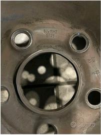 cerchi in ferro e borchie originali audi