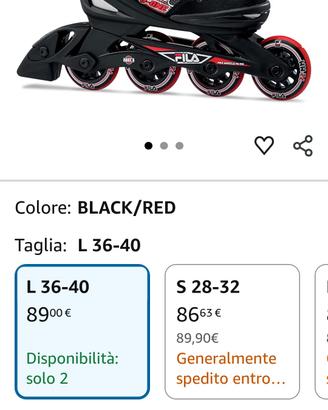 PATTINI  FILA J-one - Pattino in linea Unisex 