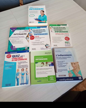 Libri di test per concorsi infermieri