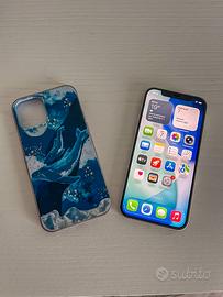 iPhone 12 64GB bianco con pellicola e cover
