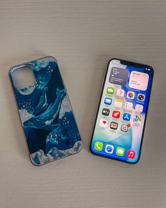 iPhone 12 64GB bianco con pellicola e cover