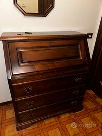 scrittoio a ribalta in legno