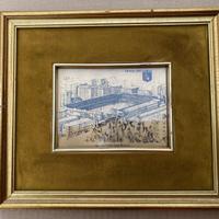 serigrafia d'arte su riporto in oro puro