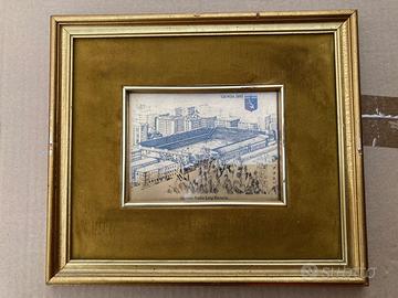 serigrafia d'arte su riporto in oro puro