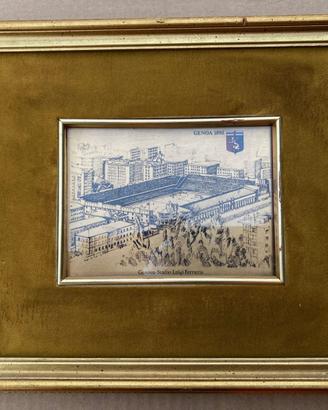 serigrafia d'arte su riporto in oro puro