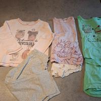 Set 3 pezzi pigiami lunghi/corti  24-36 mesi