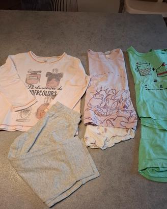 Set 3 pezzi pigiami lunghi/corti  24-36 mesi