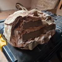 calotta elmetto e telo poncho softair desertico