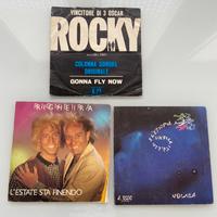 3 dischi 45 giri in vinile