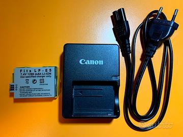 Caricabatteria CANON LC-E5E+batteria LP-E5E