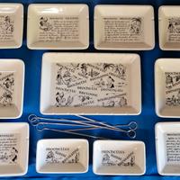 Servizio fonduta 11 pz. ceramica pregiata De Gien