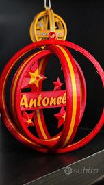 Pallina di Natale Personalizzate con Nome su Palla