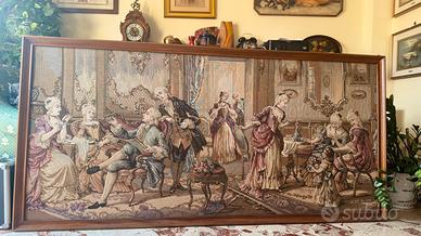 Grande Arazzo con Cornice - Scena '700 Francese