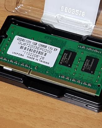 RAM DDR3 1GB (1333MHz) (Nuovo)