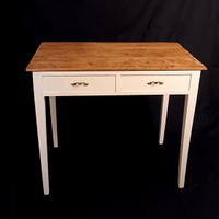 Scrivania vintage con 2 cassetti