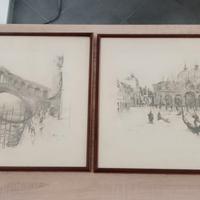 stampe/litografie vintage vedute di Venezia 