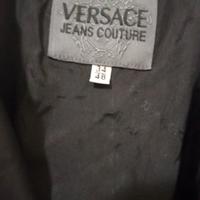 cappotto lungo di pelle Versace 