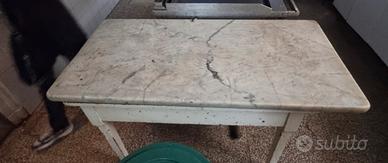 TAVOLO VINTAGE PIANO MARMO