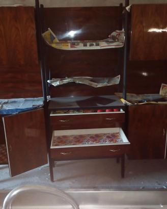 Mobile soggiorno/tinello vintage con gambe anni 60