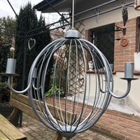 Lampadario globo 4 luci