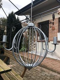 Lampadario globo 4 luci