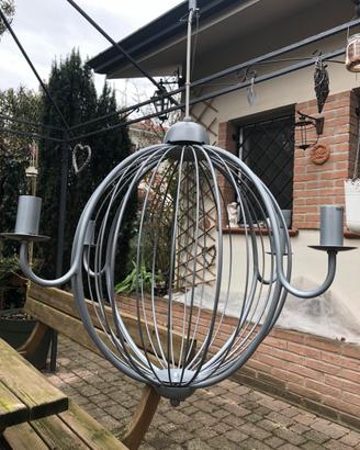 Lampadario globo 4 luci