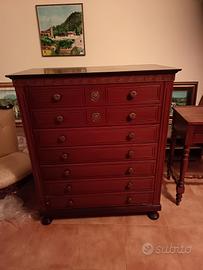 cassettiera in legno 