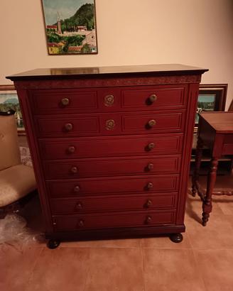 cassettiera in legno 