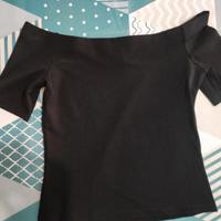 maglietta corta nera 