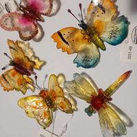 farfalle decorative in resina trasparente 