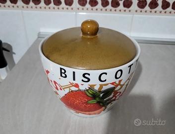 Biscottiera in ceramica