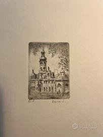 4 stampe mini litografie