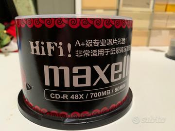 50 CD neri  per registrazioni HIFI della Maxell