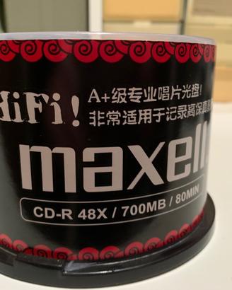 50 CD neri  per registrazioni HIFI della Maxell