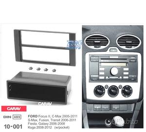 TELAIO NERO RADIO 1-DIN PER FORD FOCUS C-MAX S-MAX