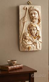 Quadro religioso in pasta di marmo 18×9 cm