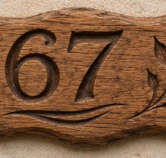 🪵 Numero civico in legno personalizzato