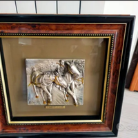 Quadro antico V.MARTINI- A Cavallo
